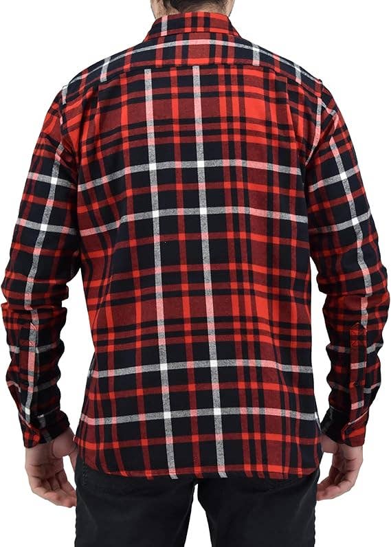 I-Wear Brands - Wholesale Button Down Shirt - Men's - Men's Long Sleeve Button Down Cotton Flannel Shirt3