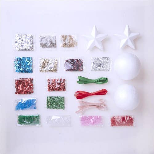 West Design Products - Wholesale DIY Craft Kit - Simply Make Sequin Ornament Kit (4pk)1