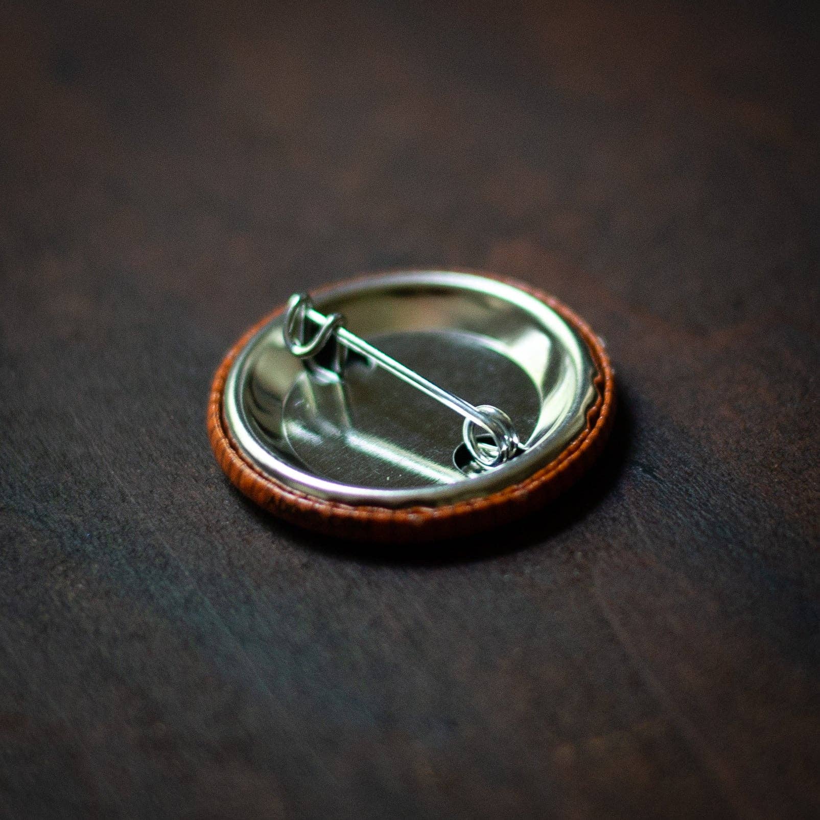 Camp Stitchwood - Wholesale Lapel Pin/Button - Sock Stitcher Knitting Merit Badge2