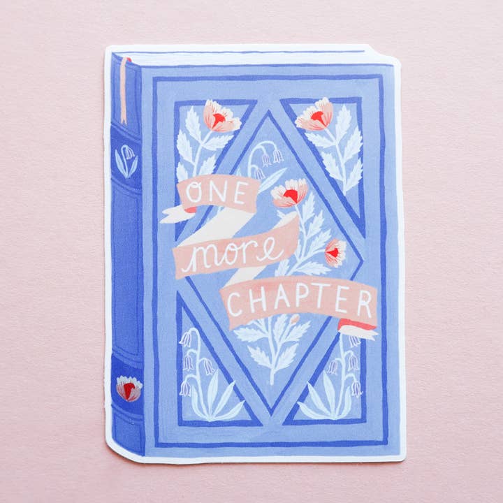 One More Chapter Vinyl Book Sticker for wholesale by Papio Press