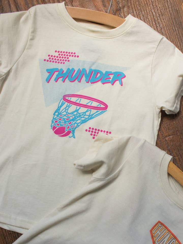 T-shirt Enfant Thunder Rewind - Oklahoma City Thunder pour la vente par Shop Good