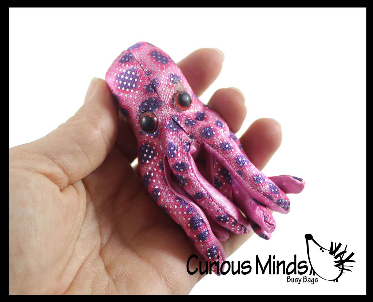 Curious Minds Toys - Vente Peluche – enfant et bébé - 1 jouet animal en forme de pieuvre rempli de sable - sac de sable lourd3