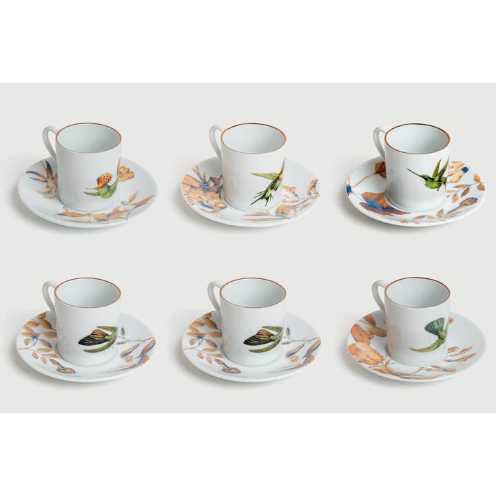 Monteverde set med 6 kaffekoppar för wholesale av Vito Nesta Grand Tour