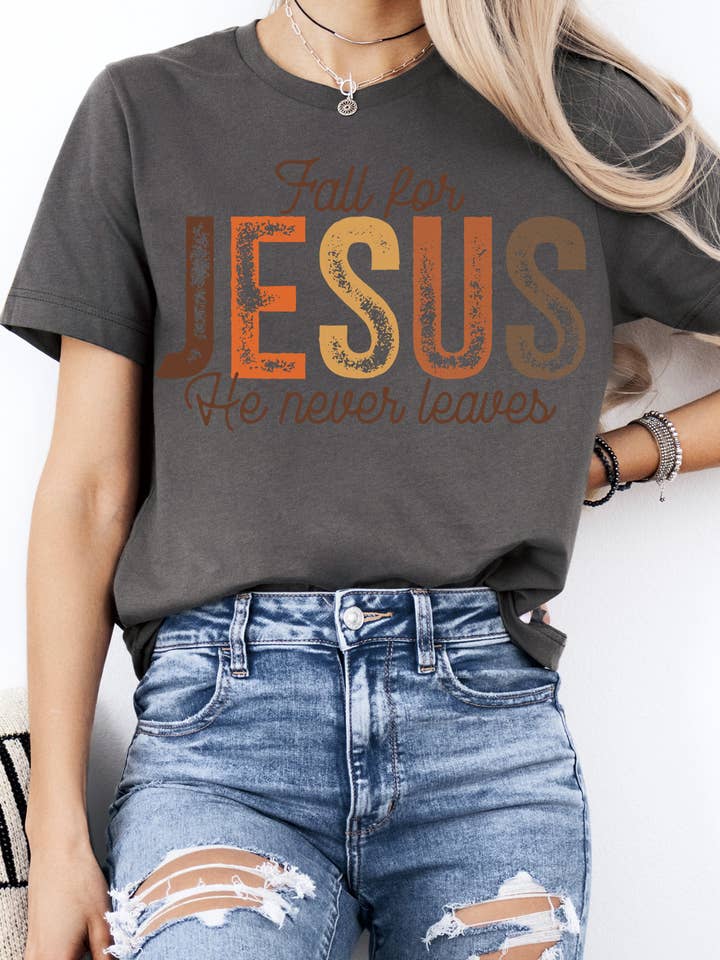 Amused by Blue - Wholesale Screen printed t-shirt – Women′s - Women Religious Graphic Print Short Sleeve Top2