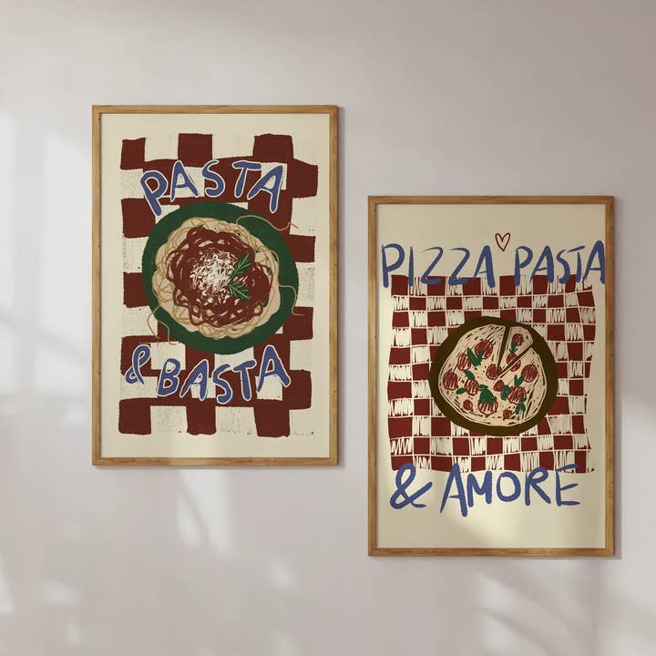 Studio Dolci - Wholesale Poster - POSTER SET PIZZA, PASTA & LOVE / PASTA & BASTA3