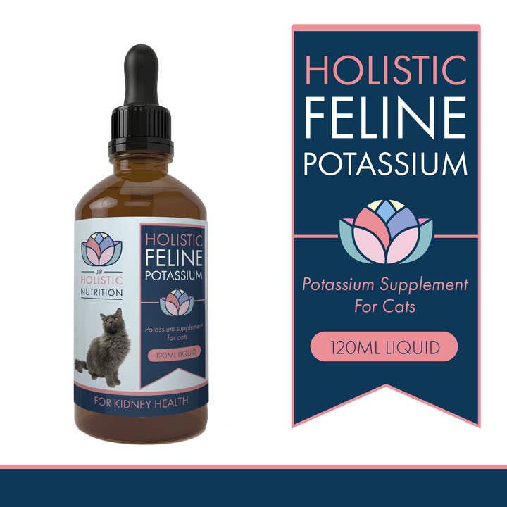 Holistic Feline Renal Potassium supplement for Cats for wholesale by JP's Natural Pet Supplements