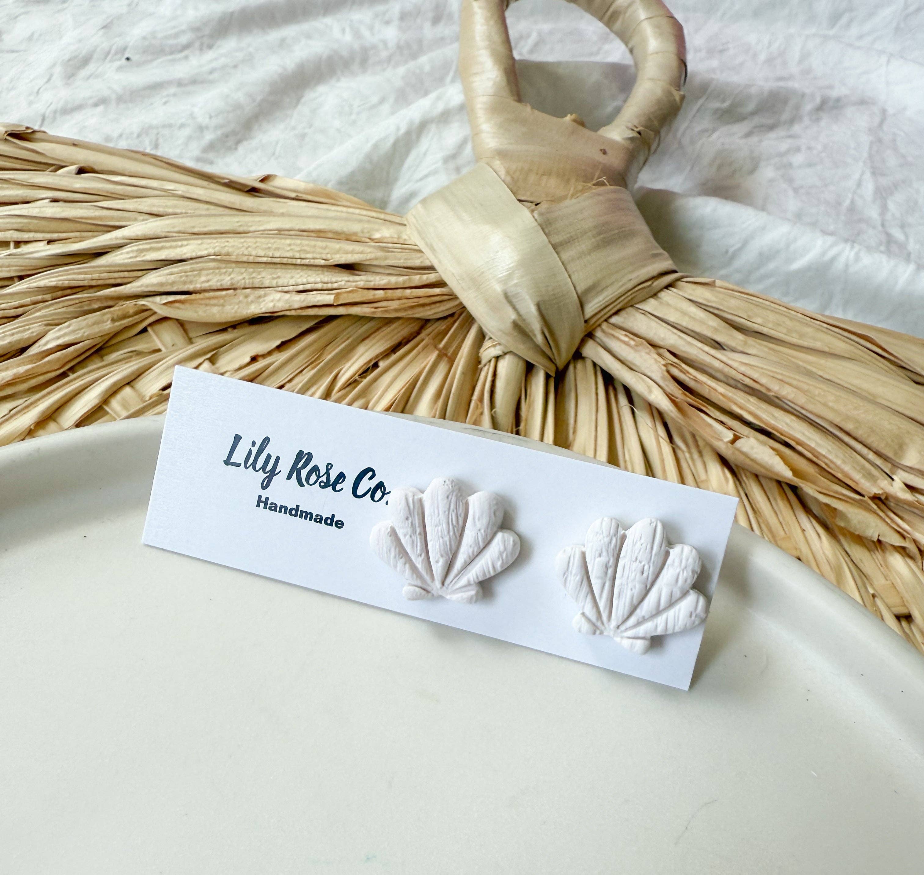 Lily Rose Co. - Wholesale Stud/Post Earrings - Shell Stud Earrings0