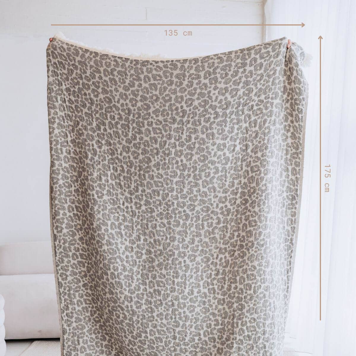 VAYVA - Vente Plaids - Couverture 100% coton | Jeté de canapé | Plaid Leo8