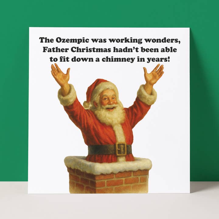 OZEMPIC - CHRISTMAS CARD for wholesale by Pack a Punch Designs