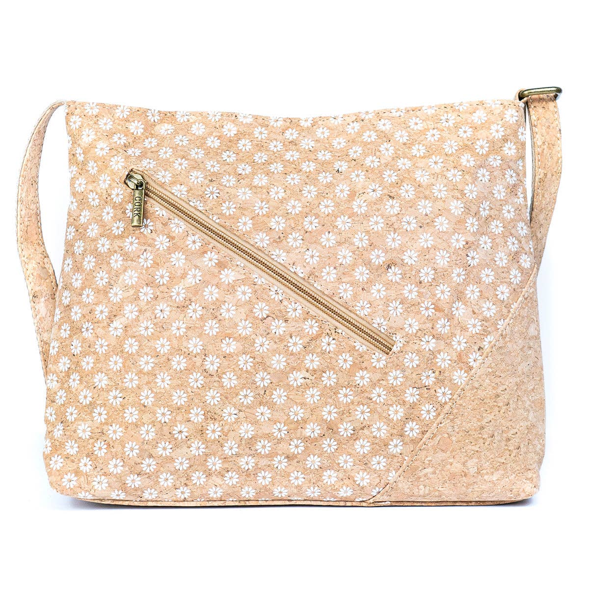 Meninas Bonitas Cork - Wholesale Crossbody Bag - Women's - Natural Cork Women’s Crossbody Bag BAG-23399