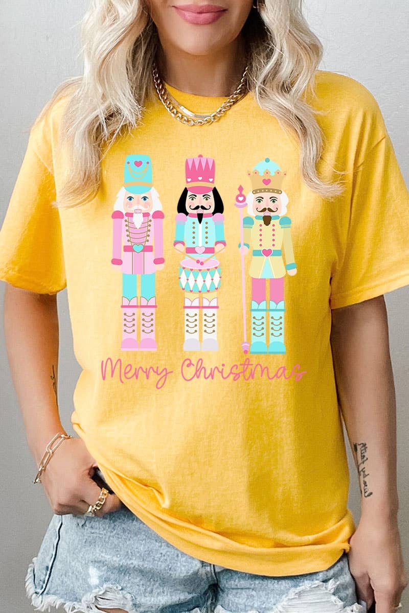 COLORBEAR - Vente T-shirt à imprimés – unisexe - T-shirt épais à motif de casse-noisettes de Noël6