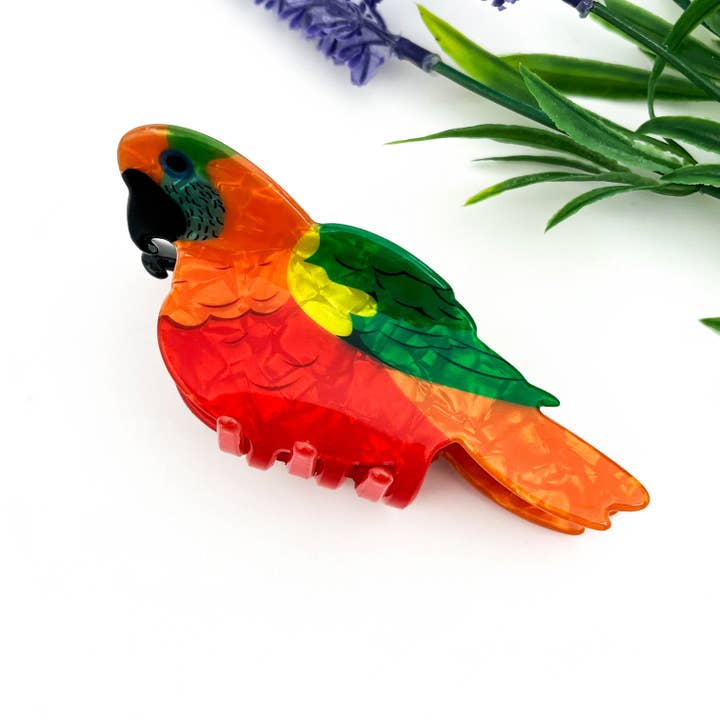 mildstyles - Wholesale Hair Clip - Women's - Vibrant Creative Hummingbird Printed Hair Claw Clip9