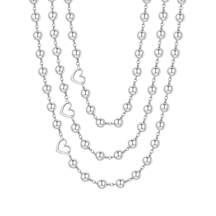 Collana La Princesa in Ematite Argentata per la vendita all'ingrosso da parte di Rejected Hearts Club