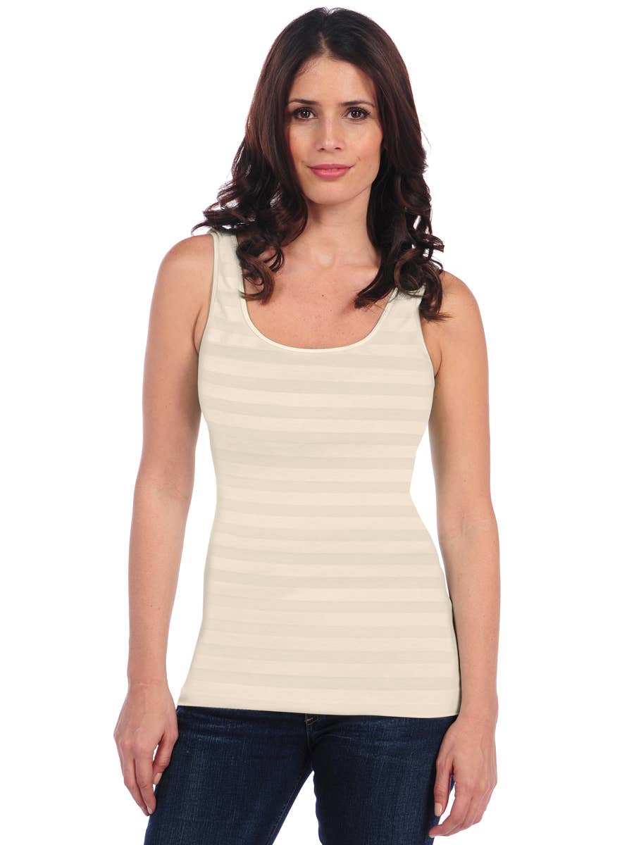 TINA Stephens Italy/Tees By Tina - Wholesale Tank Top - Women's - Matte Shine Tank (304ST)0