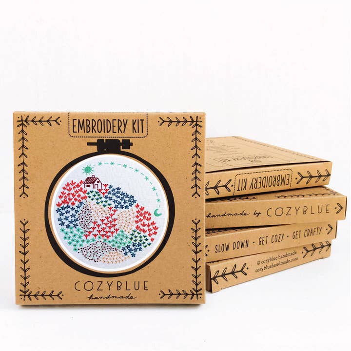 kit da ricamo vicino a casa per la vendita all'ingrosso da parte di cozyblue handmade