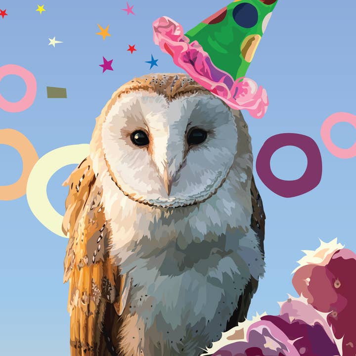The Red Barn Press - Wholesale Birthday Card - Birthday Card | Party Owl Says Woo HOOO2