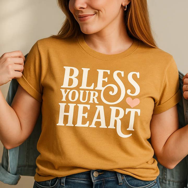 Bless Your Heart T-Shirt, Graphic Tee, Unisex Style for wholesale by Soleinspire