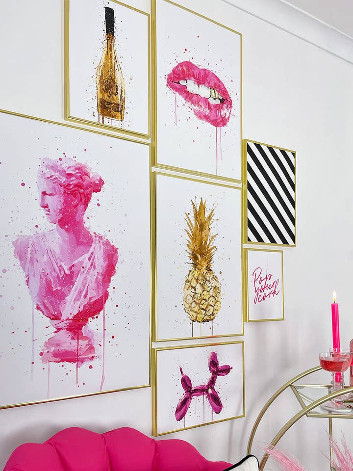 Conjunto de parede da galeria Life of the Party por atacado de We Love Prints