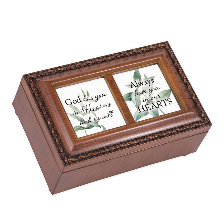 Petite boîte à musique God Has You In His Arms pour la vente par Cottage Garden