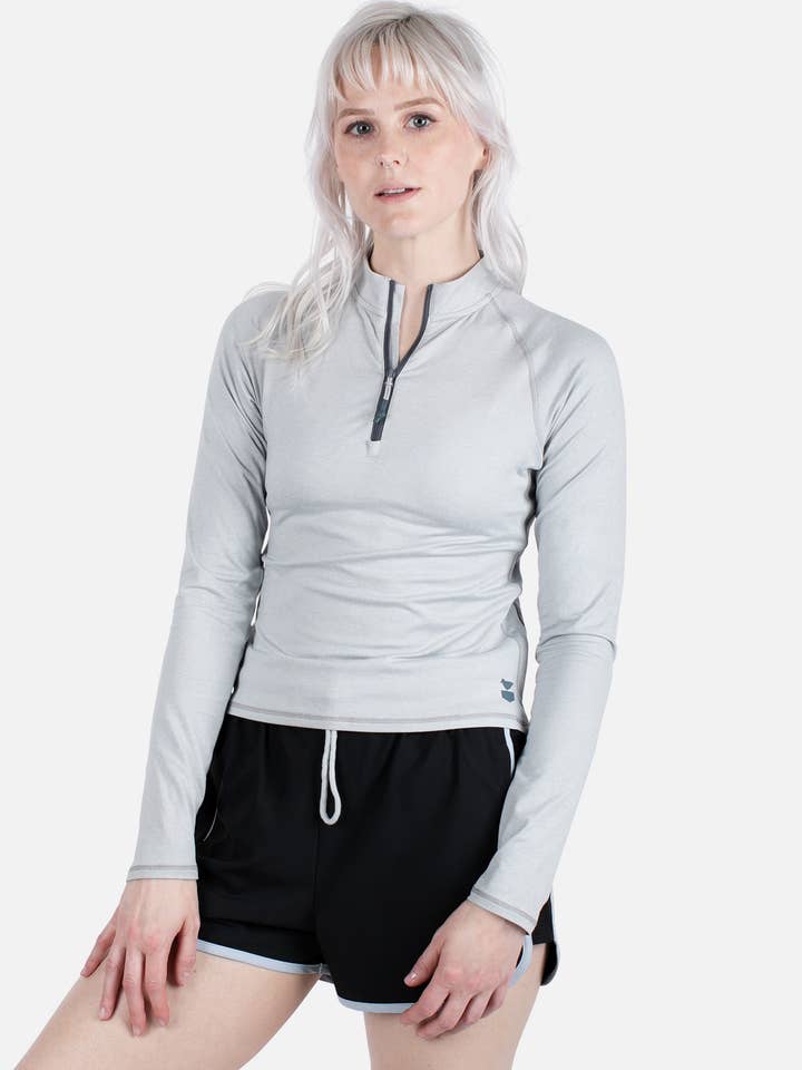 Montclair UV Quarter Zip - Blu per la vendita all'ingrosso da parte di Jetty