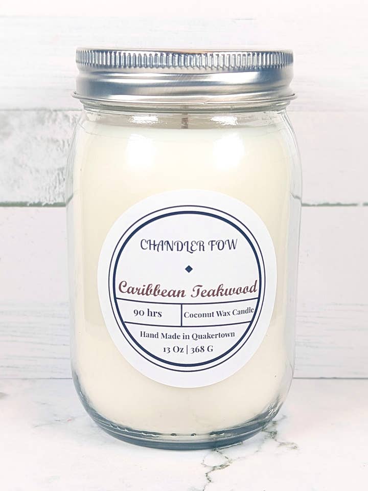 Caribbean Teakwood 13 Oz Candle for wholesale by Chandler Fow