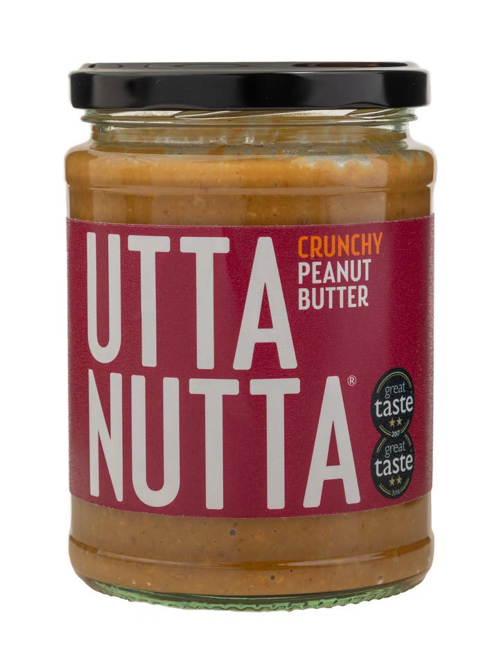 535g CRUNCHY PEANUT BUTTER Large Keto Vegan Natural for wholesale by Utta Nutta