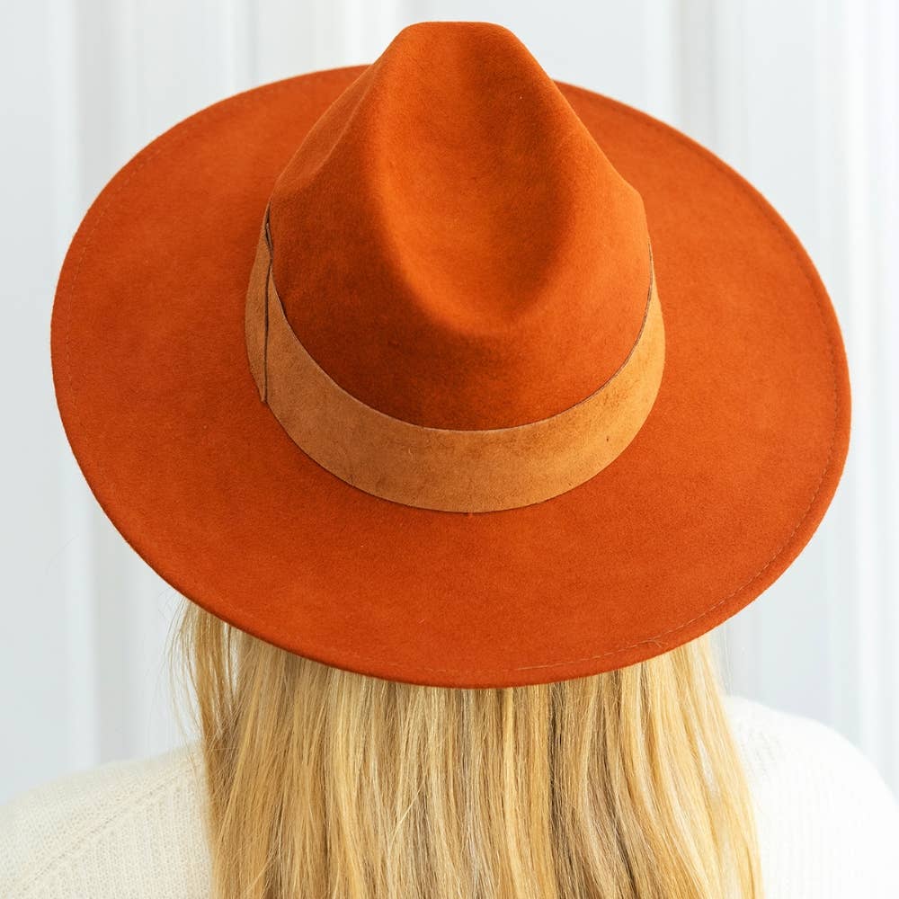 TRAVAUX EN COURS... - Wholesale Fedora - Unisex - WIDE BRIM HAT - leather braid45