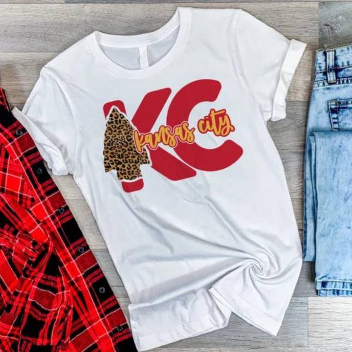 KC Leopard Shirt for wholesale by Farmtown Printing Company