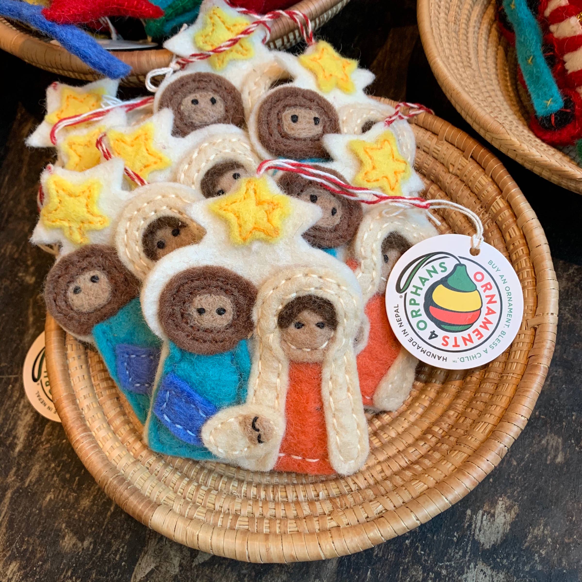 Ornaments 4 Orphans – wholesale Ornament – Nativity Felt Wool Christmas Ornament2