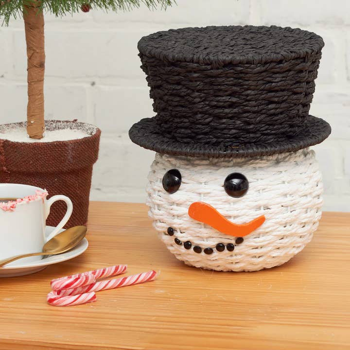 C&F Home - Wholesale Basket - Christmas Snowman Candy Basket1