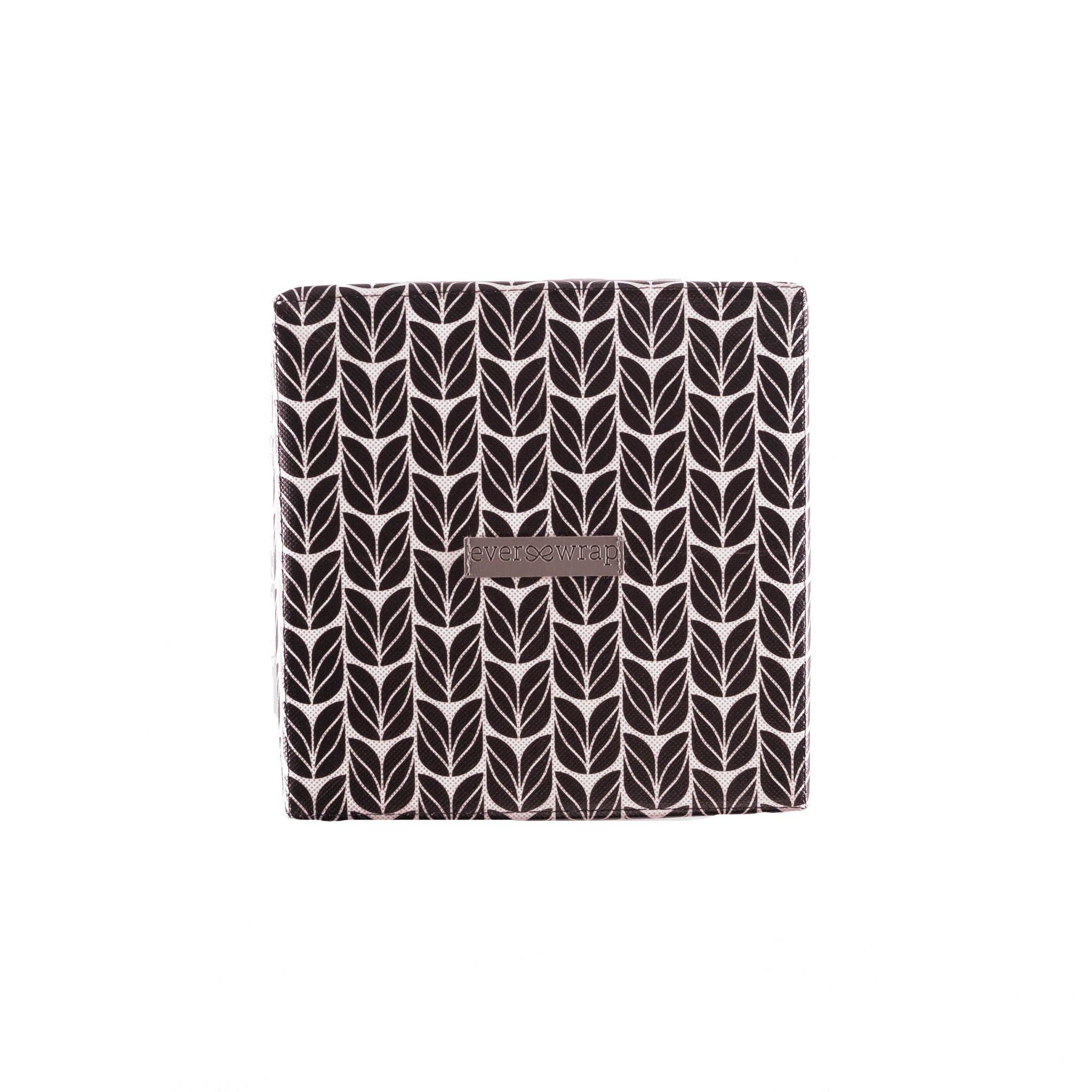 EverWrap - Vente Coffrets cadeaux - Boîte cadeau réutilisable pliable tulipe noire et blanche4