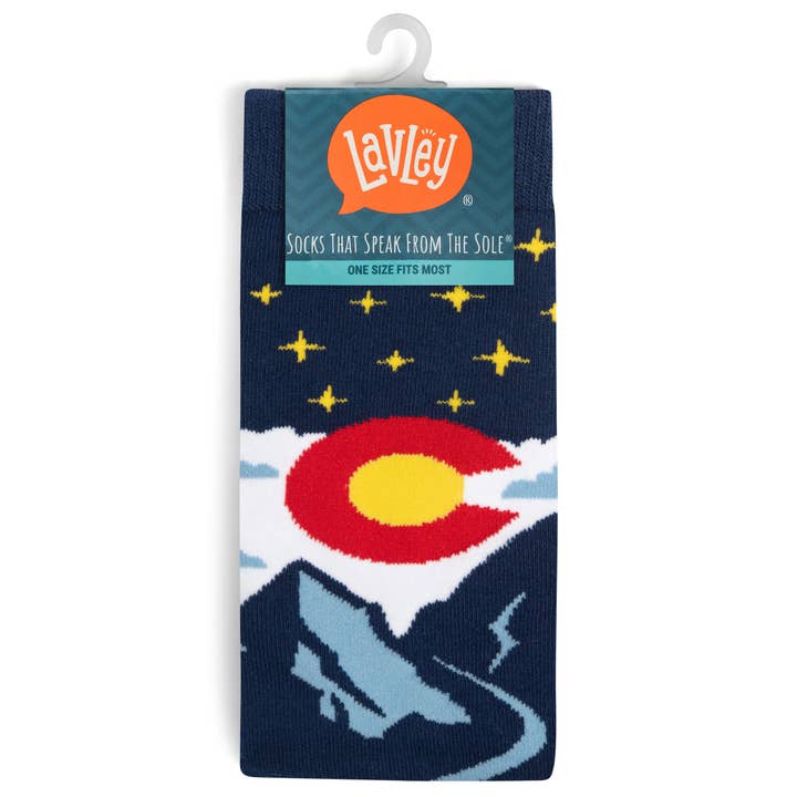 Lavley - Wholesale Socks - Unisex - The Mountains Are Calling (Colorado) Socks4