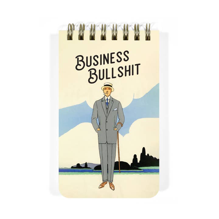 Business Bullshit - Funny 3x5 Spiral Memo Notepad for wholesale by Bad Betty Greeting Co.