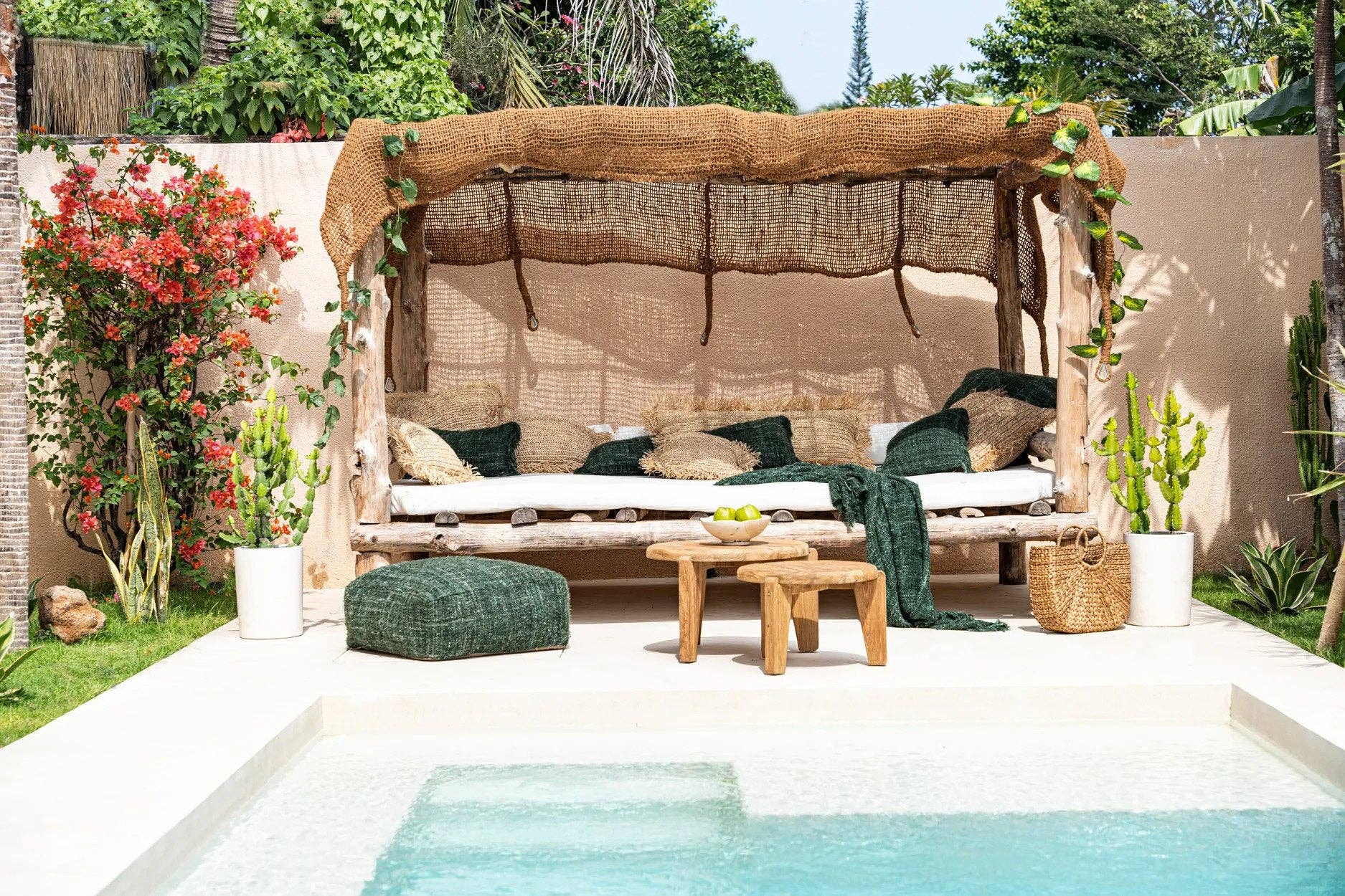 Bazar Bizar Living - Wholesale Patio Umbrella - The Coco Shade Rectangular - Natural - 300x2008