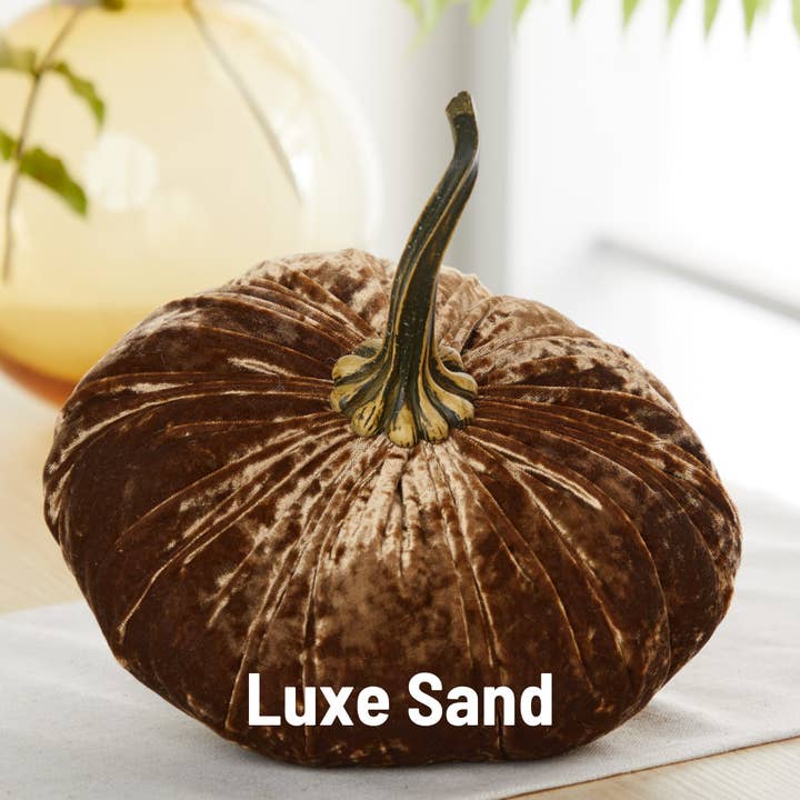 Your Heart's Content - Wholesale Decorative Tabletop Object - Pumpkin Extra Large Velvet, Fall Accent, Halloween, Tabletop9