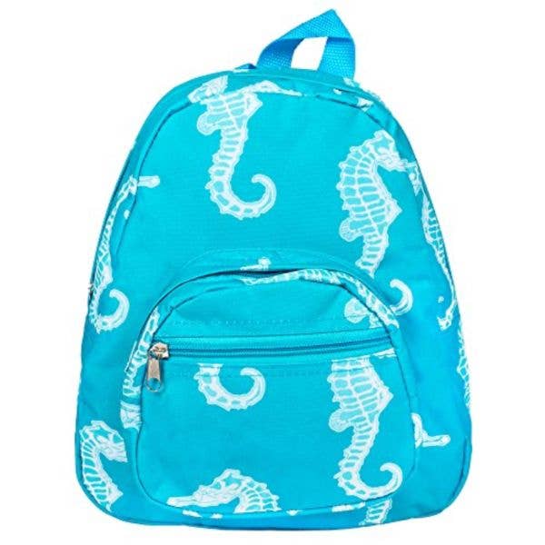 The Back Packer - #SBP-N-95 - Seahorse - 12"x10" Backpack for wholesale by St. Louis Wholesale LLC