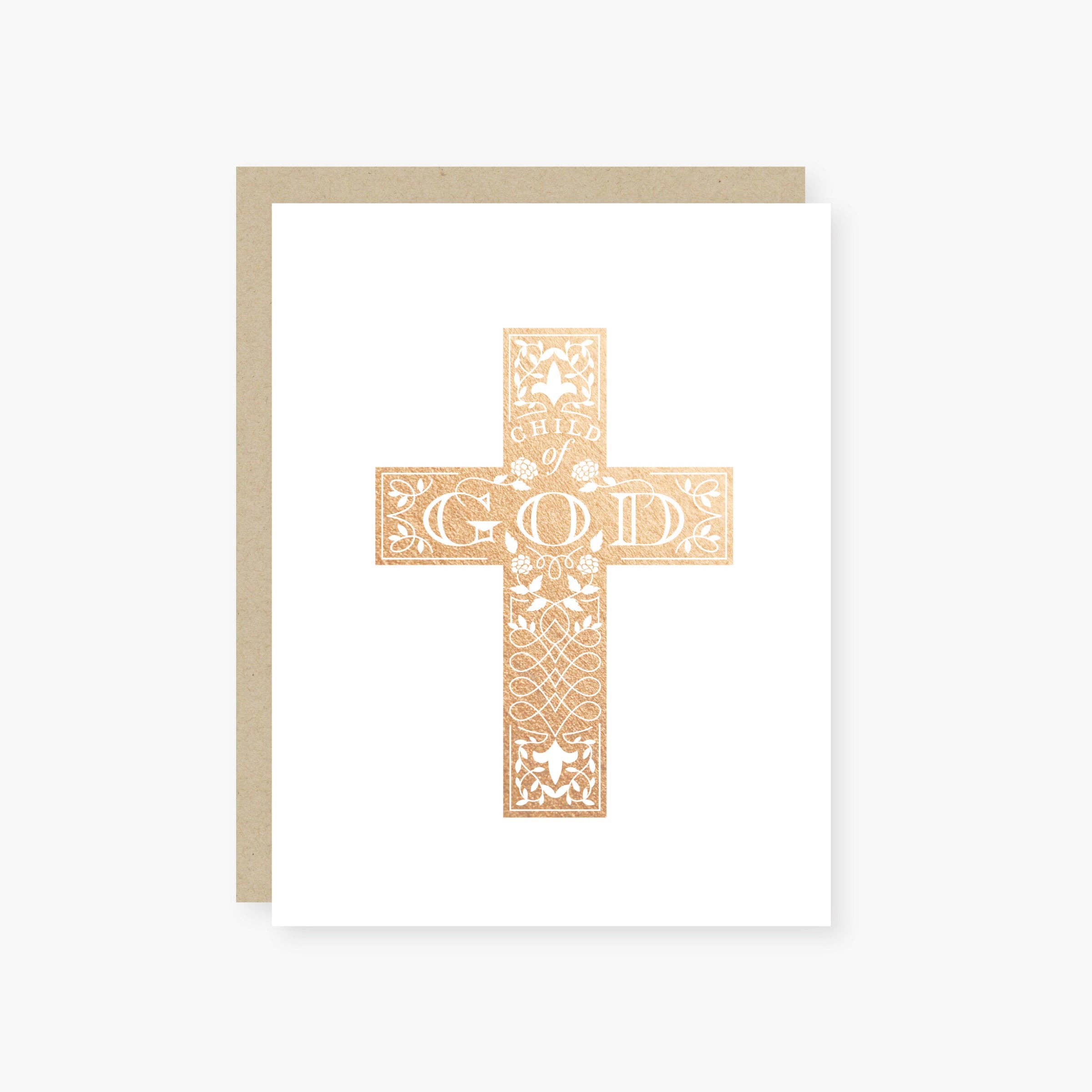 2021 Co. - Wholesale Religious Card - child of God foil cross