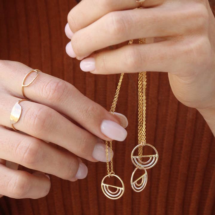 Everly Made – Engroshandel Halskæde med vedhæng – Arc Sterling Sølv Vedhæng Halskæde3