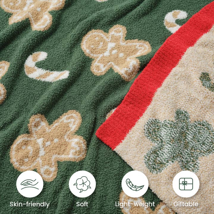 DreamValley - Wholesale Throw Blanket - SS Christmas Throw Blanket Soft Knit Bed Blanket 50x60"25