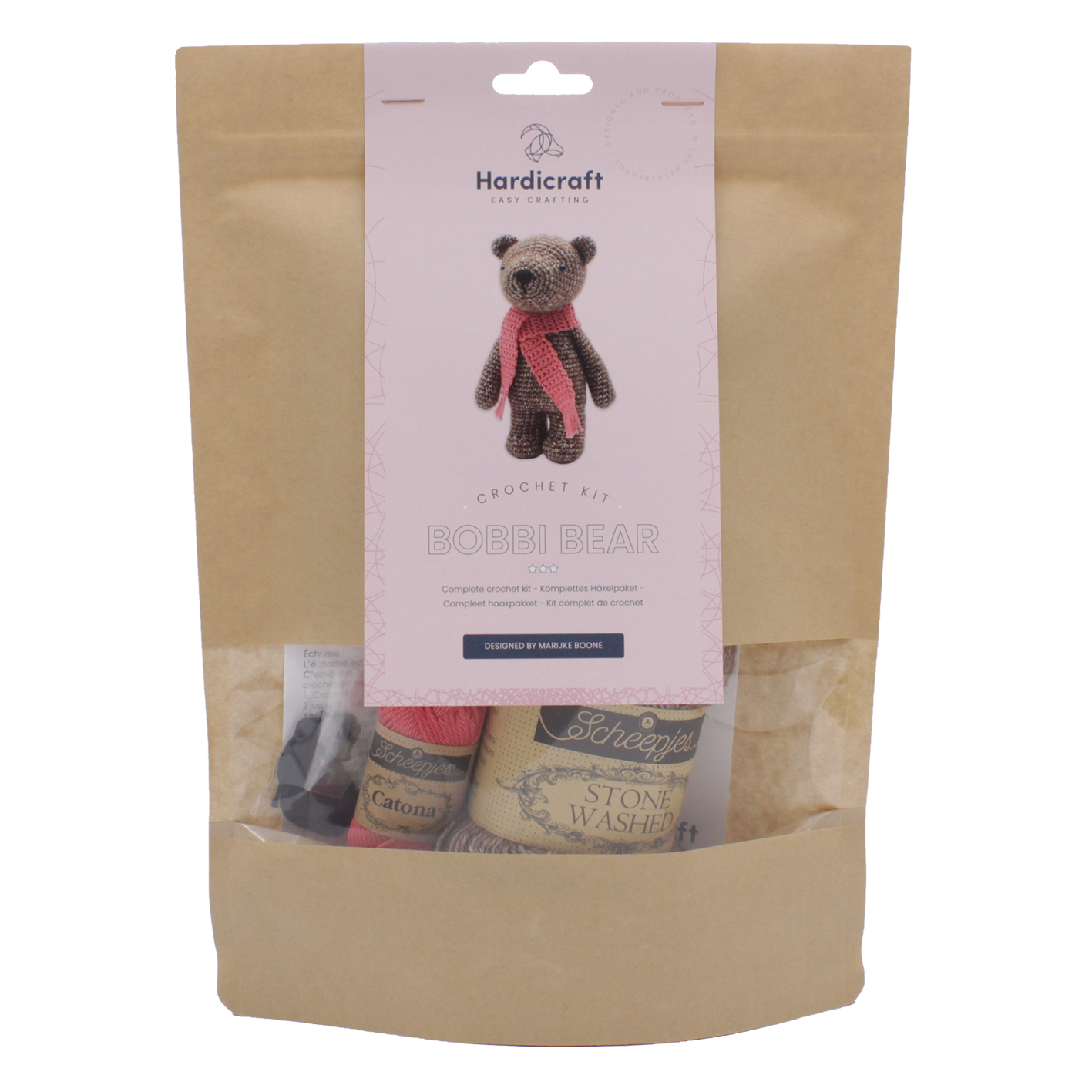 Hardicraft – Artigos de tricô/crochê por atacado – Kit de crochê DIY - Urso Bobbi8