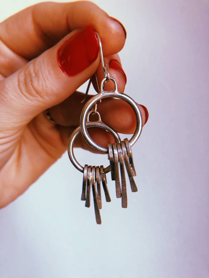 Dangle Hoops • Five Drops for wholesale by A Lloyd Jewelry