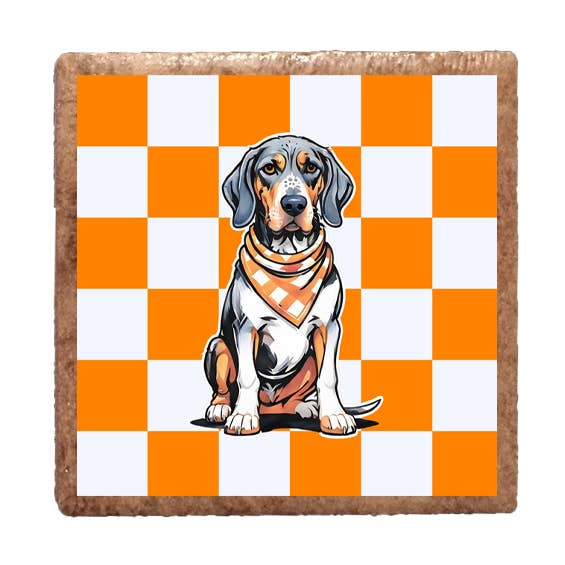 Magnete in ceramica con segugio bluetick a scacchiera per la vendita all'ingrosso da parte di Layne Wilson