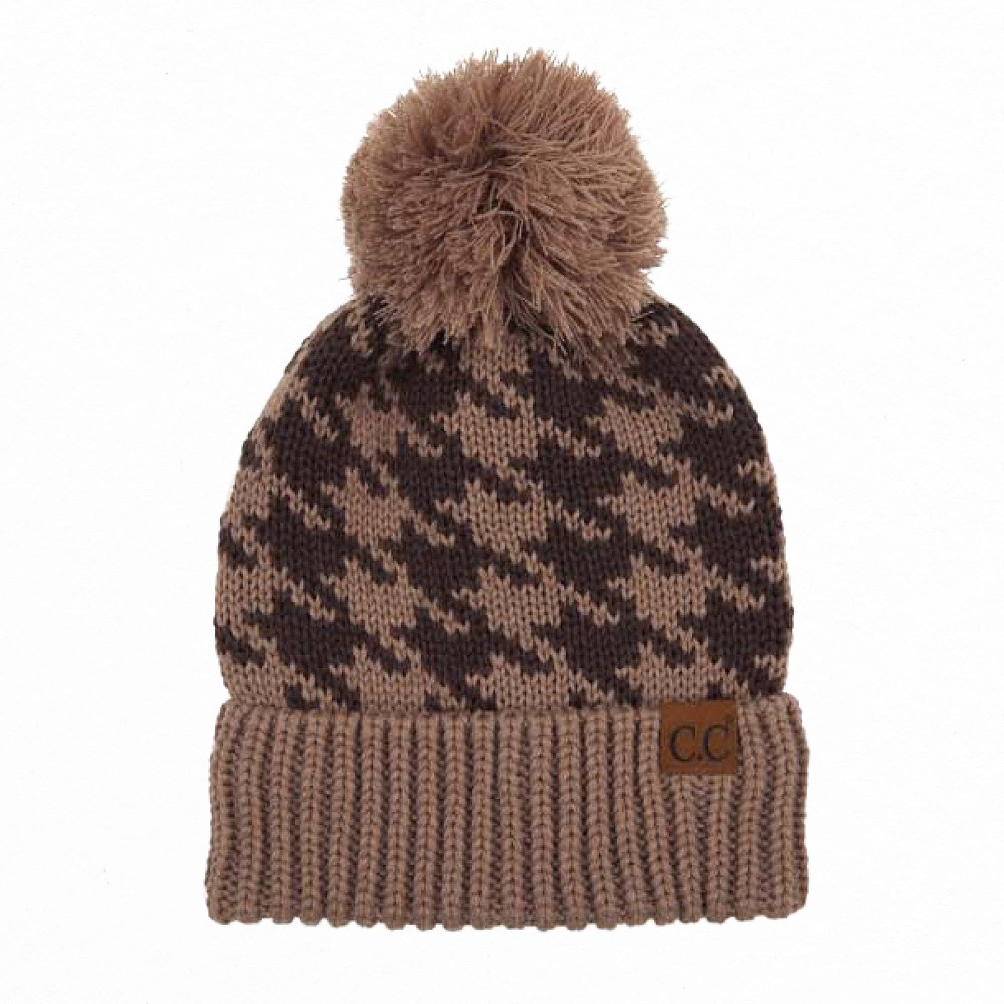 Truly Contagious – Gorro - Mulher por atacado – Gorro CC Houndstooth (YJ-2025)3