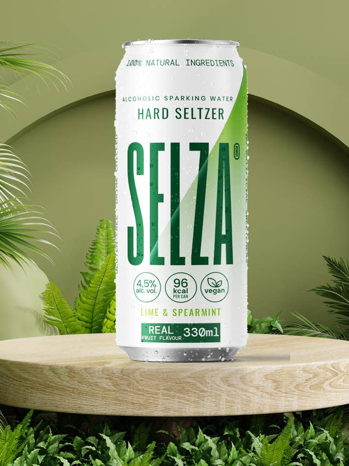 Selza Hard Seltzer - Limón y menta verde, 12 x 330 ml para venta al por mayor de SELZA