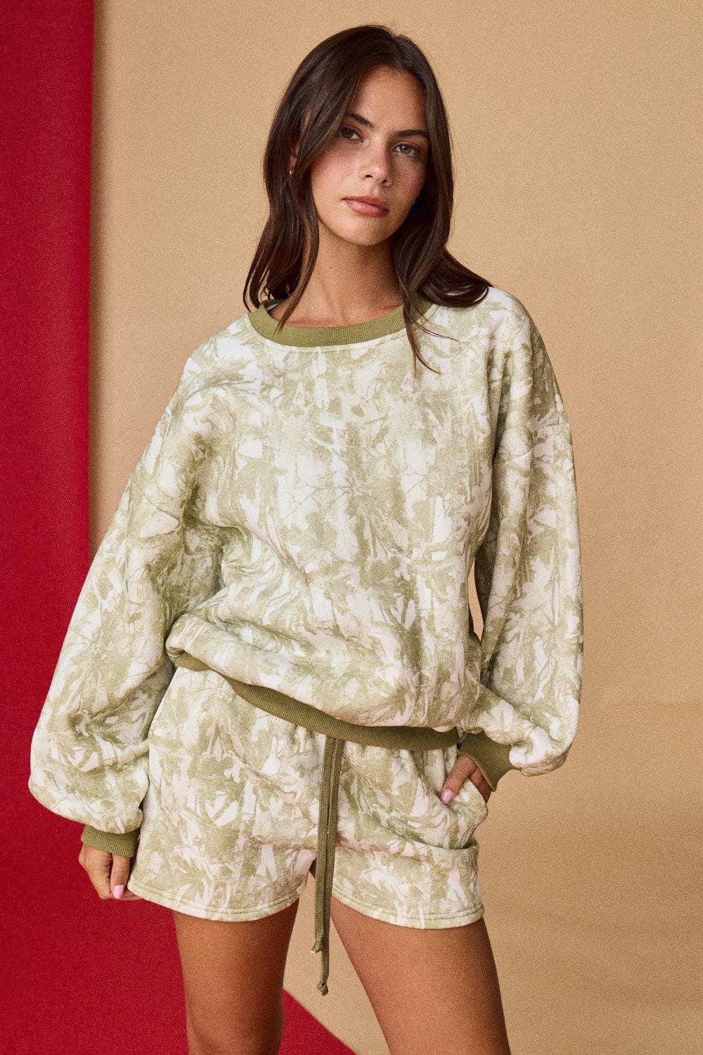 Papermoon - Wholesale Activewear Set - Women's - PX50791 - Woodland Camo Crewneck Set7