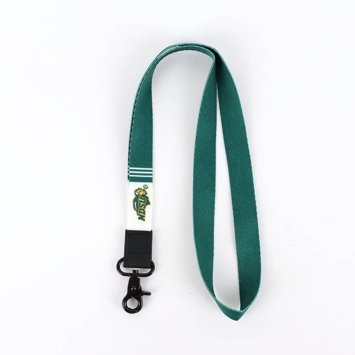 Green White North Dakota NDSU Neck Lanyard for wholesale on Faire