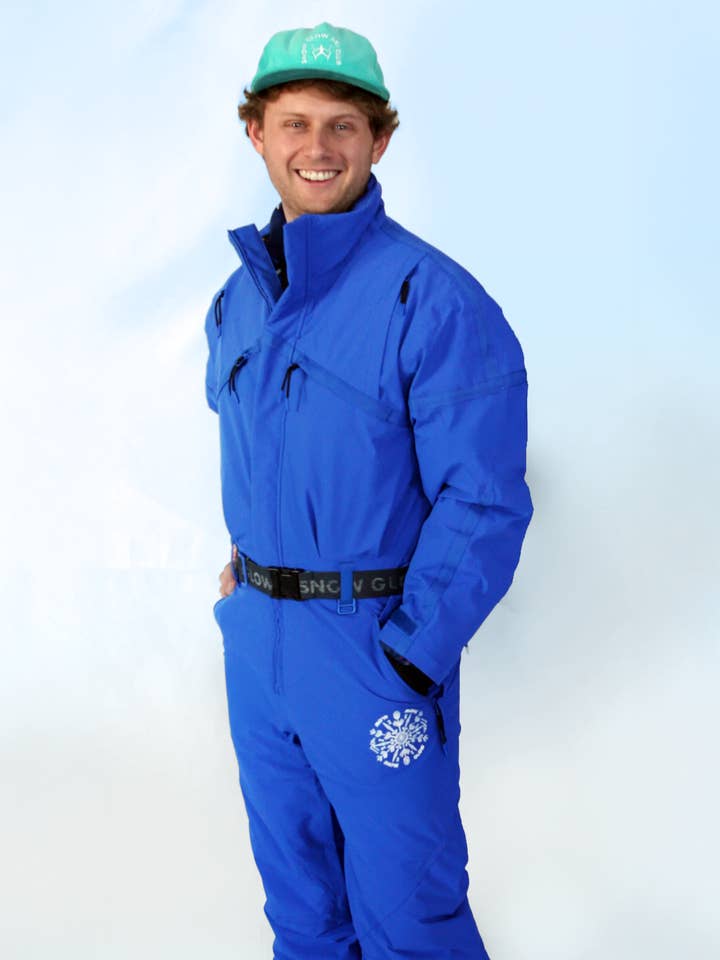 YARDSALE MENS ONE PIECE - Dazzling Blue for wholesale by Snow Glow Ski