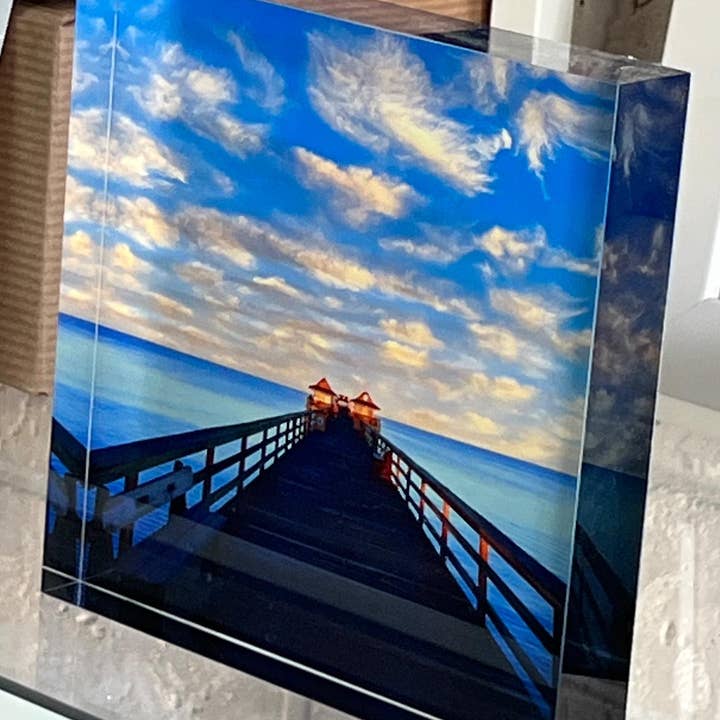 Art Block: The Naples Pier for wholesale by Heather Donlan Art