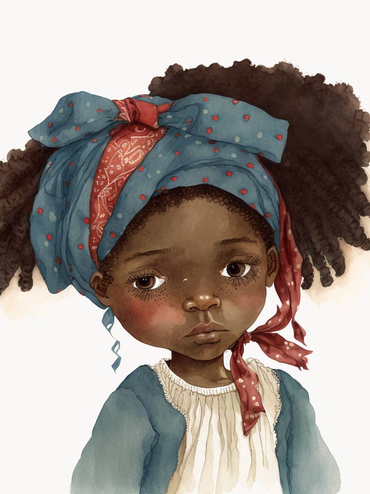 Raggedy Ashanti Kunsttryk #4 for engroshandel hos Blacartistry