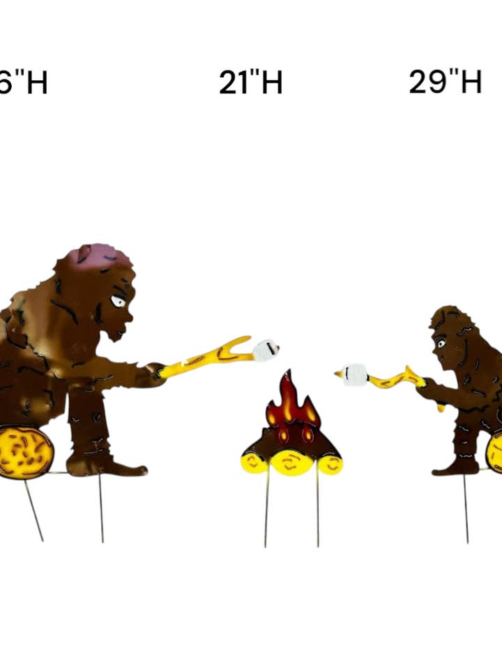 38-801 - Bigfoot Campfire 3pc Set - 50 for wholesale by Rustic Farm